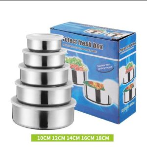 Steel Bowl Set with Lid